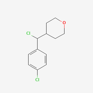4-[Chloro(4-chlorophenyl)methyl]oxane