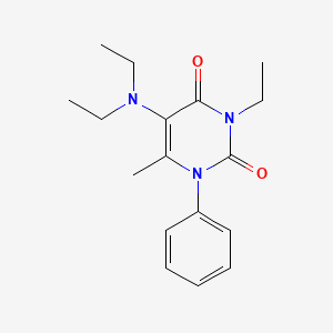 Uracil, 5-(diethylamino)-3-ethyl-6-methyl-1-phenyl-