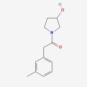 1-(3-Hydroxypyrrolidin-1-yl)-2-(3-methylphenyl)ethan-1-one