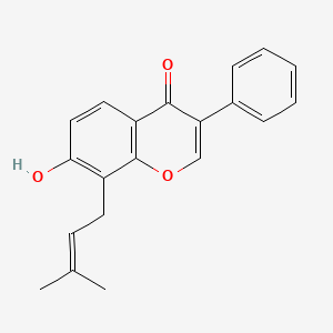 7-Hydroxy-8-(3-methylbut-2-en-1-yl)-3-phenyl-4H-1-benzopyran-4-one