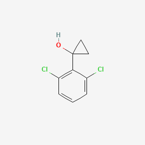 molecular formula C9H8Cl2O B1467946 1-(2,6-二氯苯基)环丙-1-醇 CAS No. 1249156-21-5