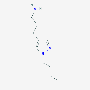 3-(1-butyl-1H-pyrazol-4-yl)propan-1-amine