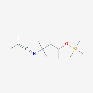 2-Methyl-n-(2-methylprop-1-en-1-ylidene)-4-[(trimethylsilyl)oxy]pentan-2-amine