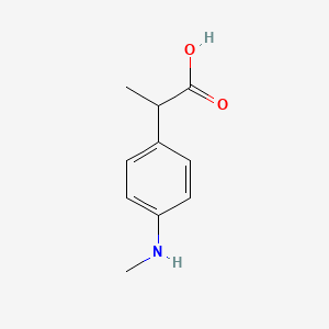 2-[4-(Methylamino)phenyl]propanoic acid