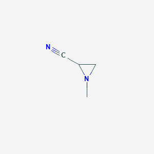 molecular formula C4H6N2 B14679498 1-Methylaziridine-2-carbonitrile CAS No. 35303-32-3