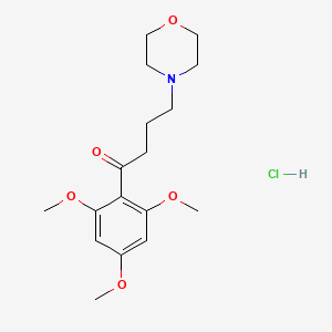 Butyrophenone, 4-morpholino-2',4',6'-trimethoxy-, hydrochloride