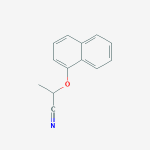 molecular formula C13H11NO B14679602 Propionitrile, 2-(1-naphthyloxy)- CAS No. 35736-15-3