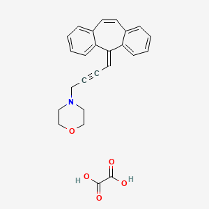 oxalic acid;4-[4-(2-tricyclo[9.4.0.03,8]pentadeca-1(15),3,5,7,9,11,13-heptaenylidene)but-2-ynyl]morpholine