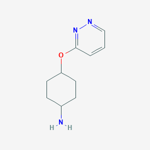 [4-(Pyridazin-3-yloxy)cyclohexyl]amine