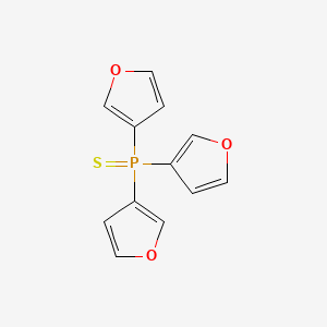 molecular formula C12H9O3PS B14679627 Tri(furan-3-yl)(sulfanylidene)-lambda~5~-phosphane CAS No. 32488-64-5