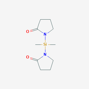 molecular formula C10H18N2O2Si B14679636 1,1'-(Dimethylsilanediyl)di(pyrrolidin-2-one) CAS No. 37862-99-0