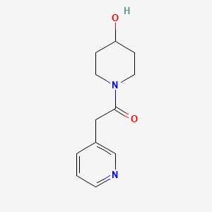 molecular formula C12H16N2O2 B1467965 1-(4-Hydroxypiperidin-1-yl)-2-(pyridin-3-yl)ethan-1-one CAS No. 1251377-97-5