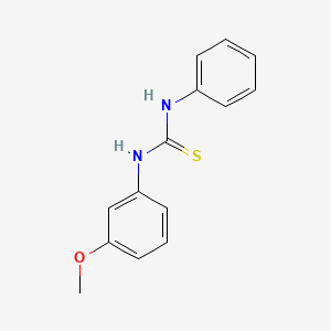 molecular formula C14H14N2OS B14679651 1-(3-Methoxyphenyl)-3-phenylthiourea CAS No. 31090-81-0