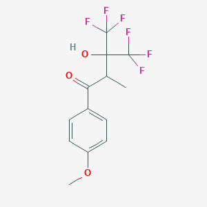 4,4,4-Trifluoro-3-hydroxy-1-(4-methoxyphenyl)-2-methyl-3-(trifluoromethyl)butan-1-one