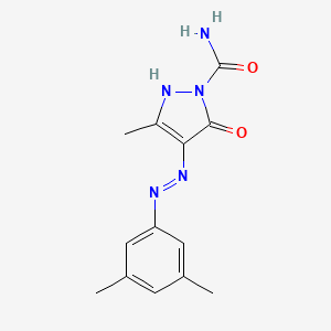 4,5-Dioxo-3-methyl-2-pyrazoline-1-carboxamide 4-(3,5-xylylhydrazone)