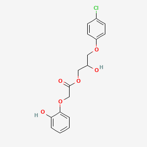 3-(4-Chlorophenoxy)-2-hydroxypropyl (2-hydroxyphenoxy)acetate