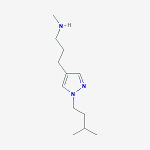 methyl({3-[1-(3-methylbutyl)-1H-pyrazol-4-yl]propyl})amine
