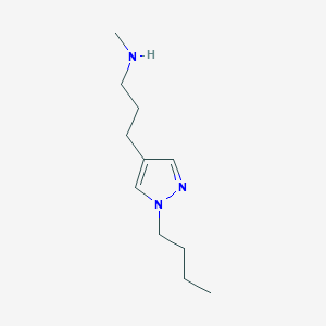 molecular formula C11H21N3 B1467974 [3-(1-丁基-1H-吡唑-4-基)丙基](甲基)胺 CAS No. 1342243-86-0