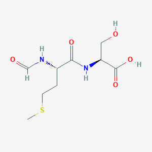 molecular formula C9H16N2O5S B14679741 N-Formyl-L-methionyl-L-serine CAS No. 31528-56-0