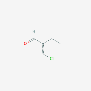 molecular formula C5H7ClO B14679749 2-(Chloromethylidene)butanal CAS No. 36610-88-5