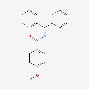 molecular formula C21H17NO2 B14679761 N-(Diphenylmethylidene)-4-methoxybenzamide CAS No. 36728-20-8