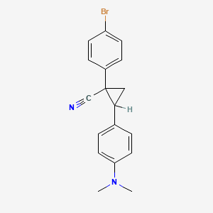 Cyclopropanecarbonitrile, 1-(p-bromophenyl)-2-[p-(dimethylamino)phenyl]-