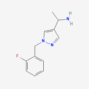 1-{1-[(2-fluorophenyl)methyl]-1H-pyrazol-4-yl}ethan-1-amine