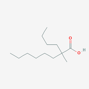 molecular formula C13H26O2 B14679819 2-Butyl-2-methyloctanoic acid CAS No. 31265-36-8