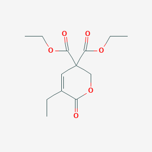 Diethyl 5-ethyl-6-oxo-2h-pyran-3,3(6h)-dicarboxylate