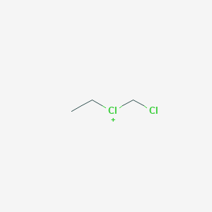 molecular formula C3H7Cl2+ B14679860 (Chloromethyl)(ethyl)chloranium CAS No. 37160-91-1