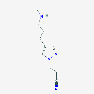 3-{4-[3-(methylamino)propyl]-1H-pyrazol-1-yl}propanenitrile