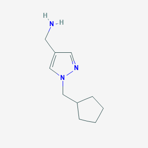 [1-(cyclopentylmethyl)-1H-pyrazol-4-yl]methanamine