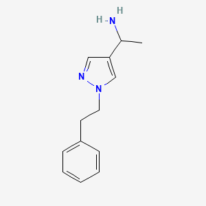 1-[1-(2-phenylethyl)-1H-pyrazol-4-yl]ethan-1-amine