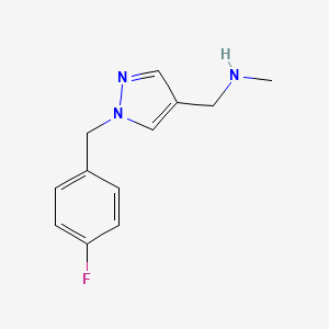 ({1-[(4-fluorophenyl)methyl]-1H-pyrazol-4-yl}methyl)(methyl)amine