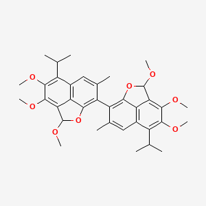 2,2',3,3',4,4'-Hexamethoxy-7,7'-dimethyl-5,5'-di(propan-2-yl)-2h,2'h-8,8'-binaphtho[1,8-bc]furan