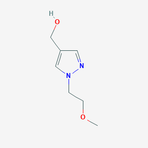 molecular formula C7H12N2O2 B1467996 (1-(2-methoxyethyl)-1H-pyrazol-4-yl)methanol CAS No. 1341451-58-8