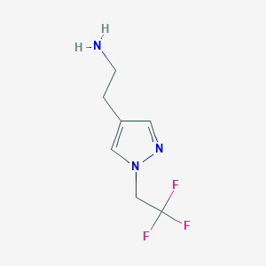 2-[1-(2,2,2-trifluoroethyl)-1H-pyrazol-4-yl]ethan-1-amine