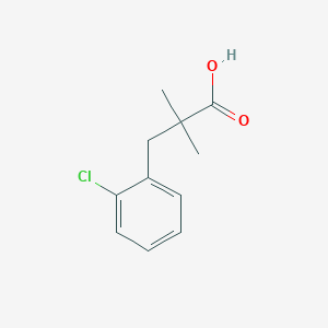 molecular formula C11H13ClO2 B1468006 3-(2-Chlorophenyl)-2,2-dimethylpropanoic acid CAS No. 1225954-55-1