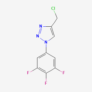 molecular formula C9H5ClF3N3 B1468009 4-(chloromethyl)-1-(3,4,5-trifluorophenyl)-1H-1,2,3-triazole CAS No. 1344062-41-4