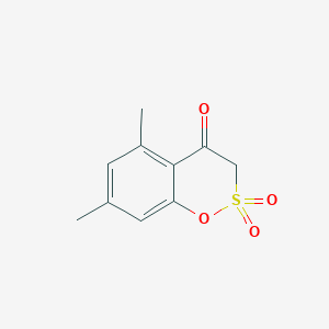 5,7-Dimethyl-2H-1,2lambda~6~-benzoxathiine-2,2,4(3H)-trione