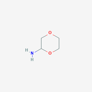 molecular formula C4H9NO2 B14680126 1,4-Dioxan-2-amine CAS No. 32961-63-0