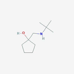 molecular formula C10H21NO B1468014 1-[(Tert-butylamino)methyl]cyclopentan-1-ol CAS No. 1343175-25-6