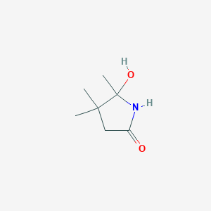 5-Hydroxy-4,4,5-trimethylpyrrolidin-2-one