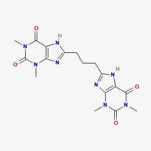 8,8'-Propane-1,3-diylbis(1,3-dimethyl-3,7-dihydro-1h-purine-2,6-dione)