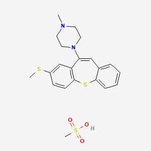 1-Methyl-4-(8-(methylthio)dibenzo(b,f)thiepin-10-yl)piperazine methanesulfonate