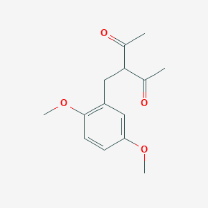 3-[(2,5-Dimethoxyphenyl)methyl]pentane-2,4-dione