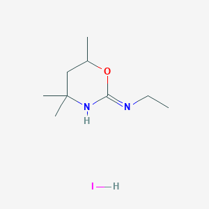 5,6-Dihydro-2-ethylamino-4,4,6-trimethyl-4H-1,3-oxazine hydriodide