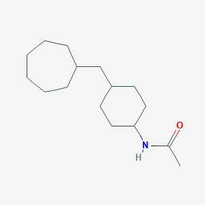 N-[4-(cycloheptylmethyl)cyclohexyl]acetamide