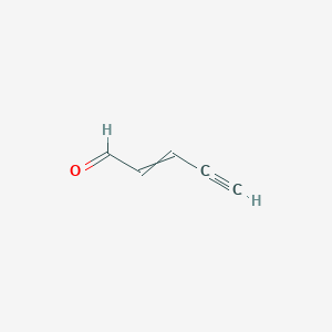 molecular formula C5H4O B14680397 Pent-2-en-4-ynal CAS No. 34501-85-4