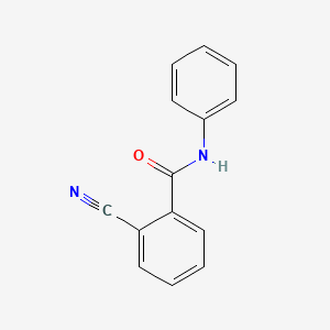 molecular formula C14H10N2O B14680417 2-Cyano-N-phenylbenzamide CAS No. 34446-13-4